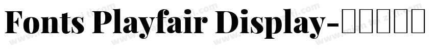 Fonts Playfair Display字体转换